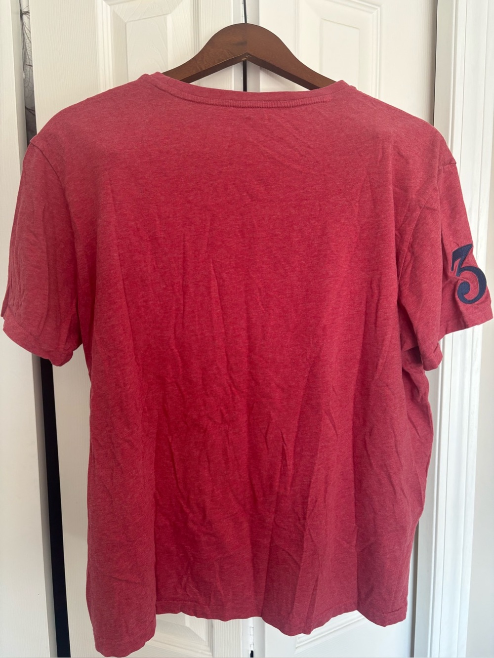 Polo Ralph Lauren Men's Big Pony Jersey T-Shirt Heather Red Size Large L - Picture 3 of 4